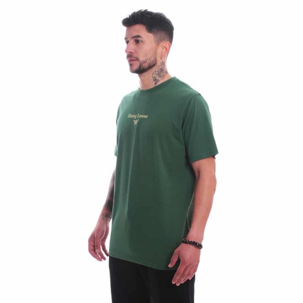 Polera De Manga Corta Para Hombre Hang Loose Bs Verde - Imagen 2