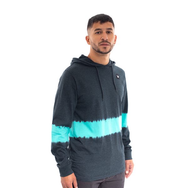 Polera con capucha hombre hang loose gris melange - Imagen 2