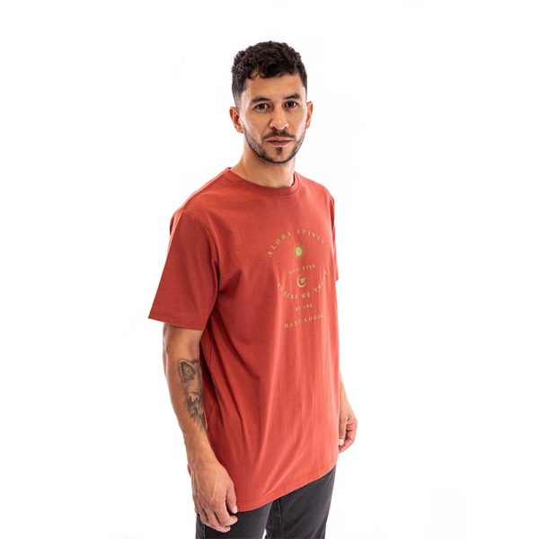 Polera Hombre Rojo Aloha Spirit Hang Loose - Imagen 3