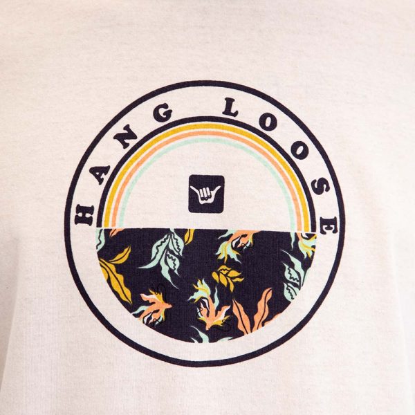 Polera Hombre Beige Flor Da Jamaica Hang Loose - Imagen 2