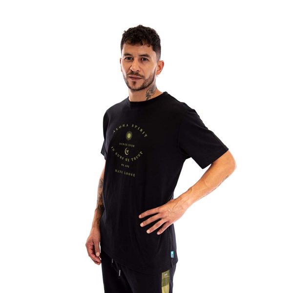Polera Hombre Negro Aloha Spirit Hang Loose - Imagen 3