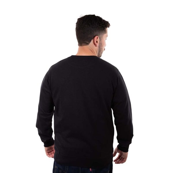 Poleron Hombre Crew Neck Minilogo Negro Hang Loose - Imagen 2