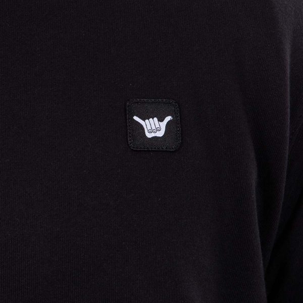 Poleron Hombre Crew Neck Minilogo Negro Hang Loose - Imagen 5