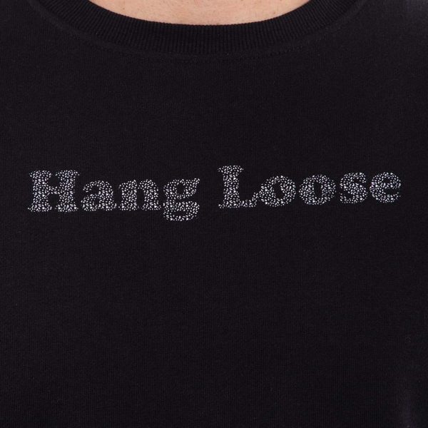 Poleron Hombre Crew Neck Salty Negro Hang Loose - Imagen 5