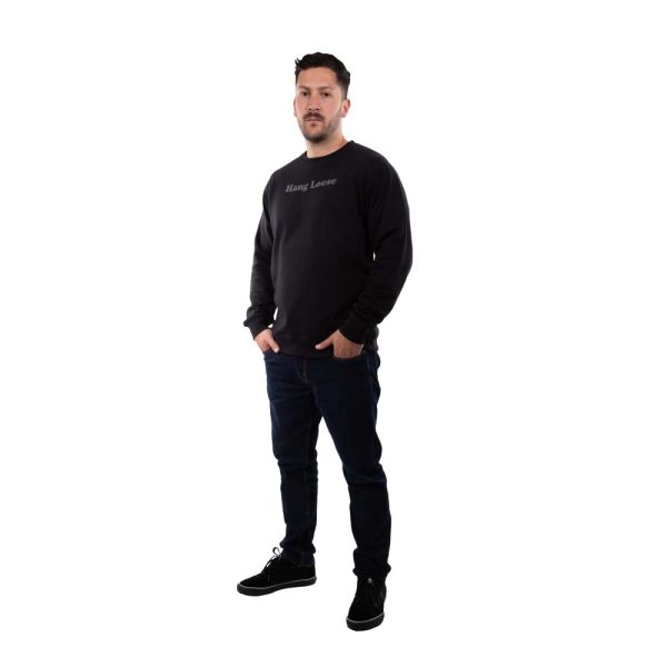 Poleron Hombre Crew Neck Salty Negro Hang Loose - Imagen 6