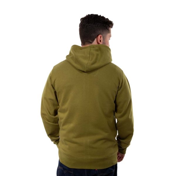 Poleron Hombre Full Zipper Dublog Verde Musgo Hang Loose - Imagen 2