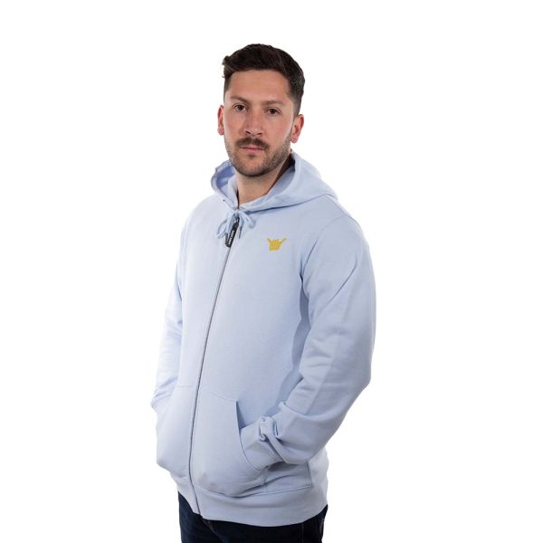Poleron Hombre Full Zipper Sunnyhig Celeste Hang Loose - Imagen 4