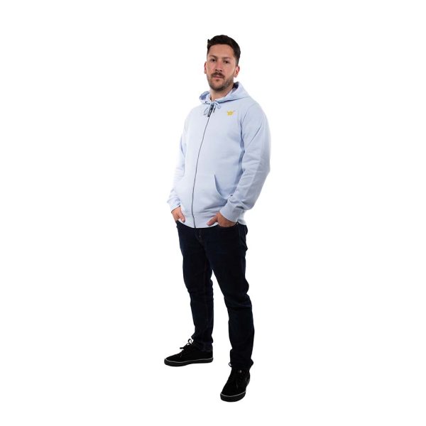 Poleron Hombre Full Zipper Sunnyhig Celeste Hang Loose - Imagen 6