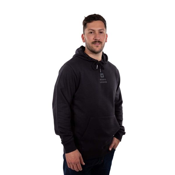 Poleron Hombre Hoodie Midlog Negro Hang Loose - Imagen 3