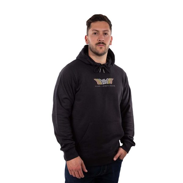 Poleron Hombre Hoodie Echo Negro Hang Loose - Imagen 3
