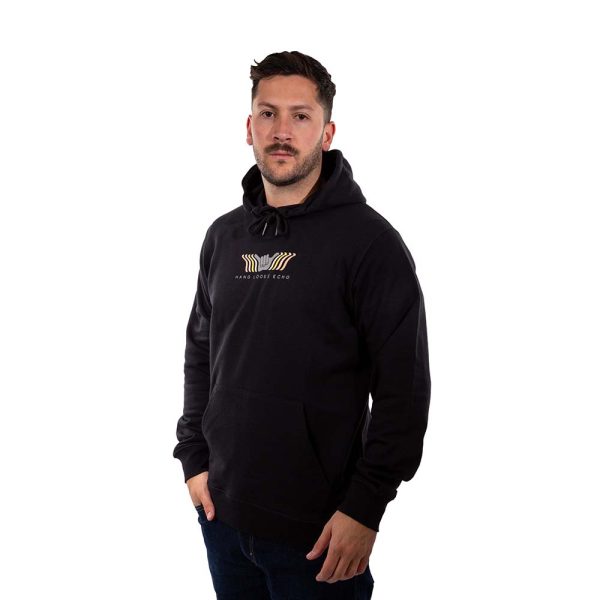 Poleron Hombre Hoodie Echo Negro Hang Loose - Imagen 4
