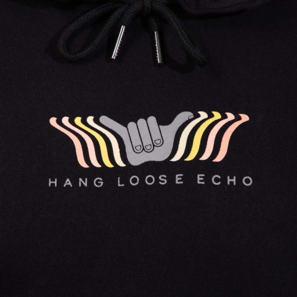 Poleron Hombre Hoodie Echo Negro Hang Loose - Imagen 5