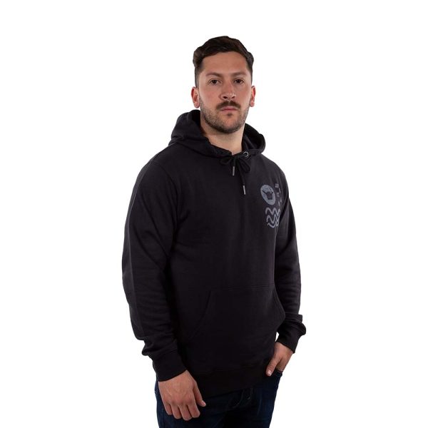 Poleron Hombre Hoodie Elements Negro Hang Loose - Imagen 3