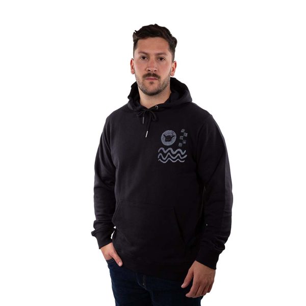 Poleron Hombre Hoodie Elements Negro Hang Loose - Imagen 4