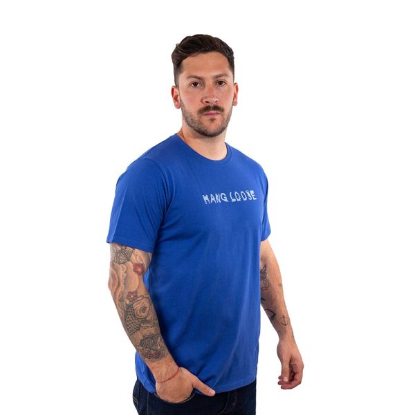 Polera Manga Corta Hombre Distortion Azul Hang Loose - Imagen 3