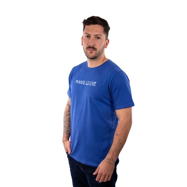 Polera Manga Corta Hombre Distortion Azul Hang Loose - Imagen 4
