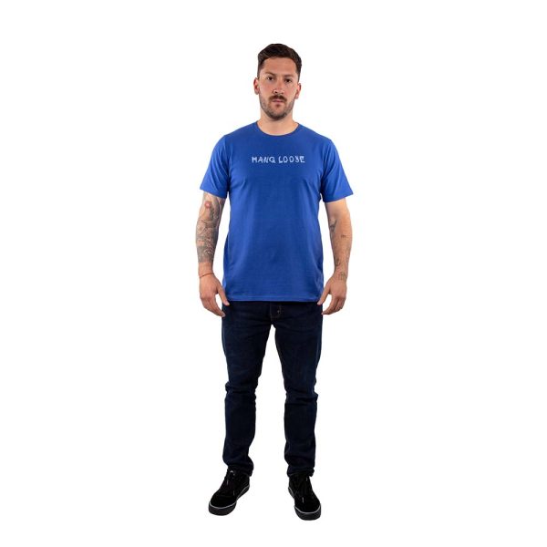 Polera Manga Corta Hombre Distortion Azul Hang Loose - Imagen 6