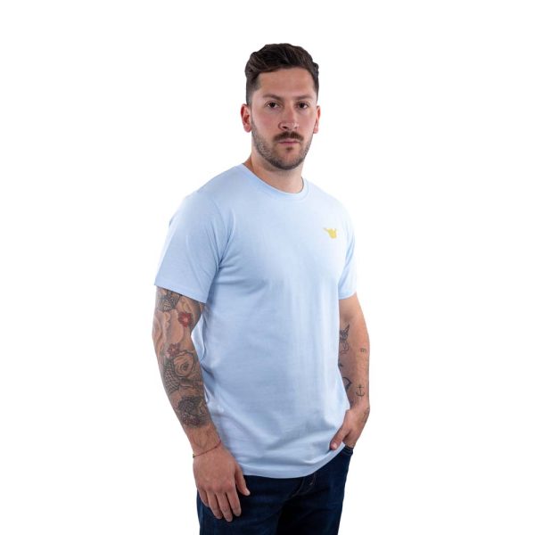 Polera Manga Corta Hombre Sunnyhig Celeste Hang Loose - Imagen 3