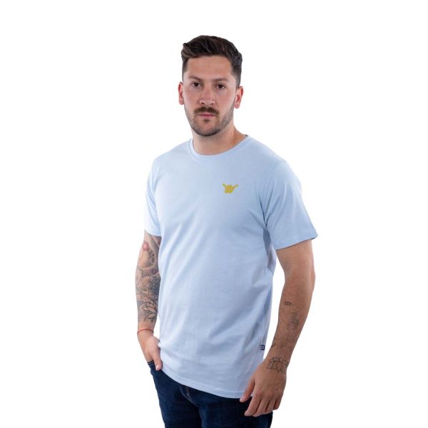 Polera Manga Corta Hombre Sunnyhig Celeste Hang Loose - Imagen 4
