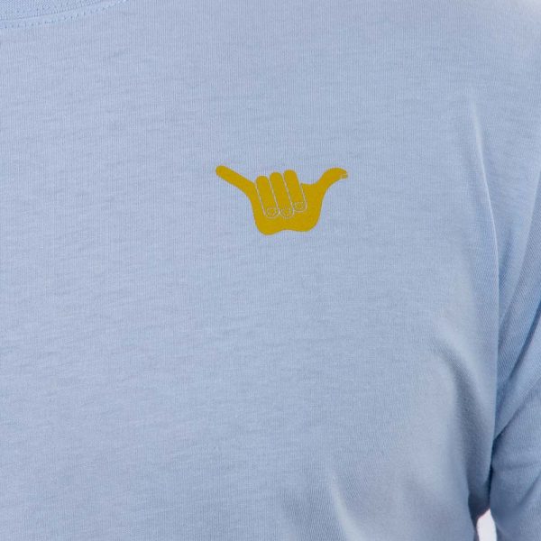 Polera Manga Corta Hombre Sunnyhig Celeste Hang Loose - Imagen 5