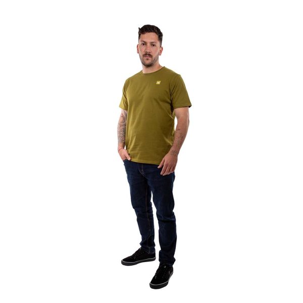 Polera Manga Corta Hombre Minilogo Verde Musgo Hang Loose - Imagen 6