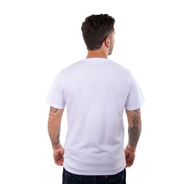 Polera Manga Corta Hombre Minilogo Blanco Hang Loose - Imagen 2