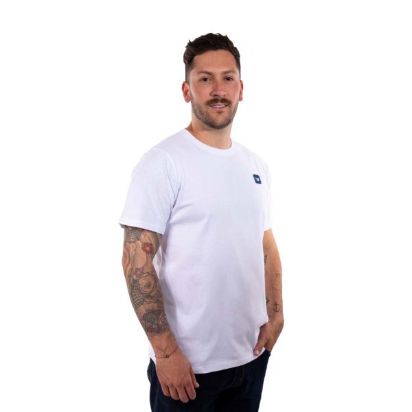 Polera Manga Corta Hombre Minilogo Blanco Hang Loose - Imagen 3