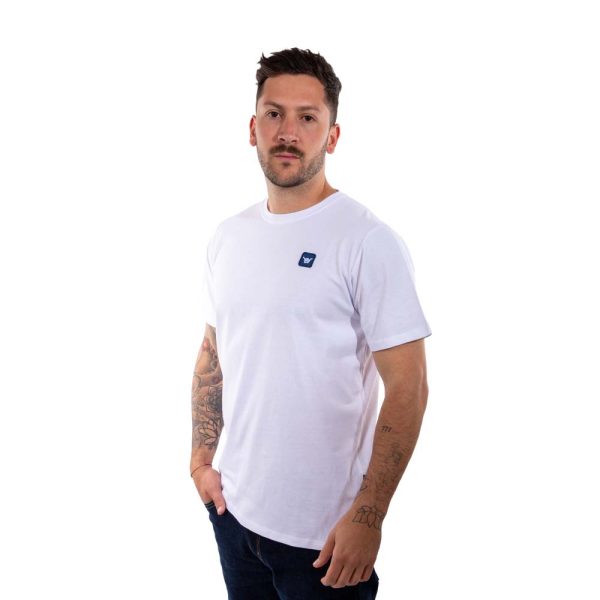 Polera Manga Corta Hombre Minilogo Blanco Hang Loose - Imagen 4