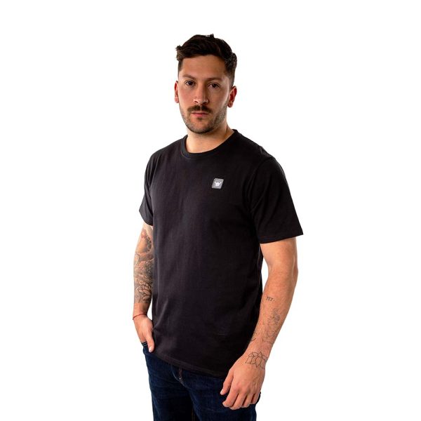 Polera Manga Corta Hombre Minilogo Negro Hang Loose - Imagen 4