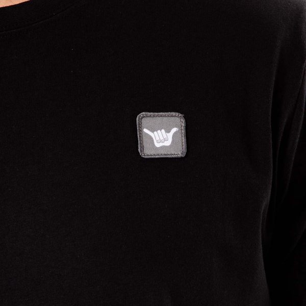 Polera Manga Corta Hombre Minilogo Negro Hang Loose - Imagen 5