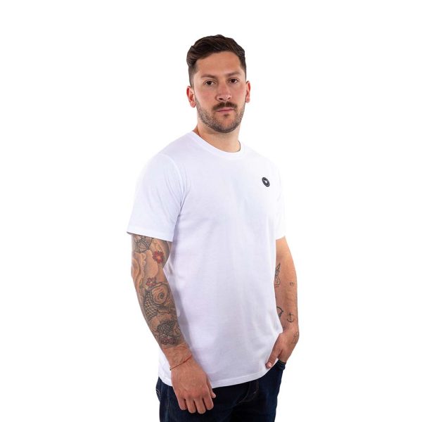 Polera Manga Corta Hombre Logolabel Blanco Hang Loose - Imagen 3