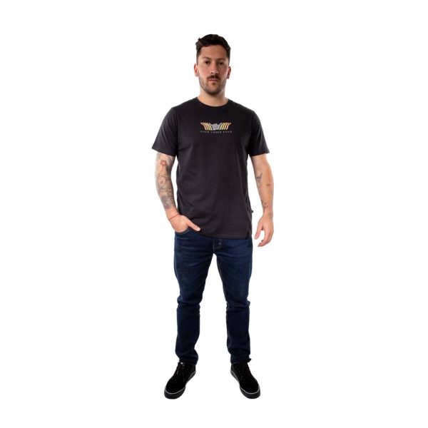 Polera Manga Corta Hombre Echo Negro Hang Loose - Imagen 6