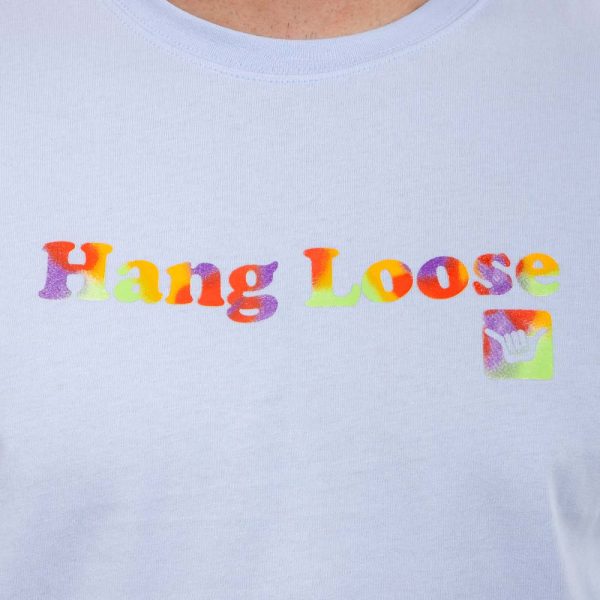Polera Manga Corta Hombre Spray Celeste Hang Loose - Imagen 5