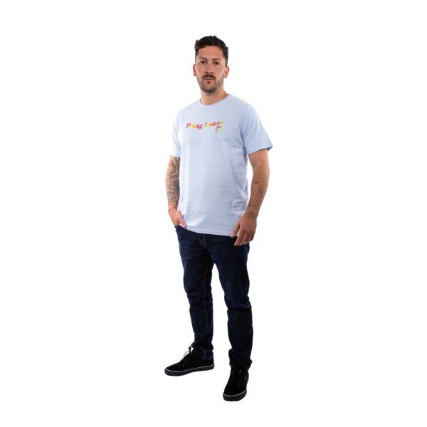 Polera Manga Corta Hombre Spray Celeste Hang Loose - Imagen 6