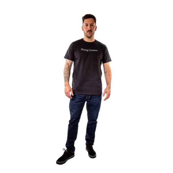 Polera Manga Corta Hombre Salty Negro Hang Loose - Imagen 5