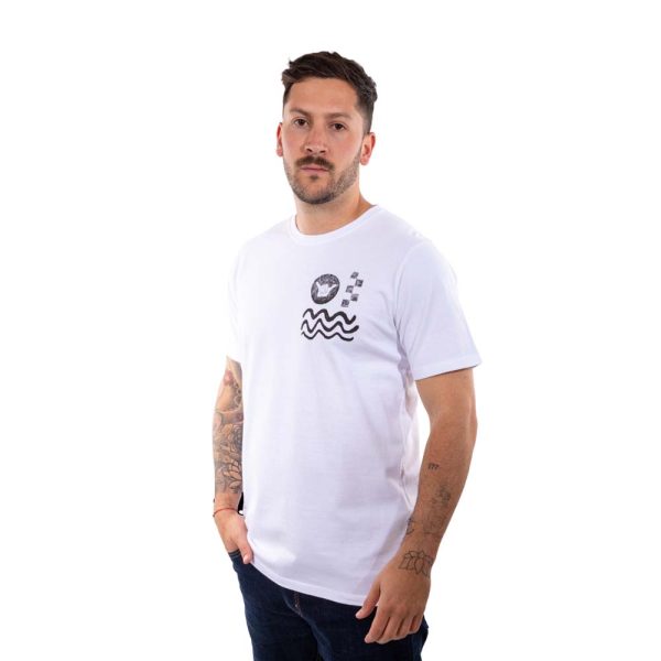 Polera Manga Corta Hombre Elements Blanco Hueso Hang Loose - Imagen 4