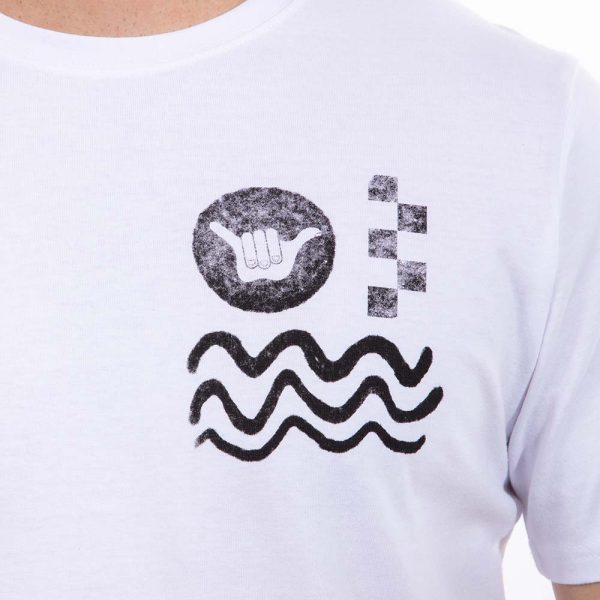 Polera Manga Corta Hombre Elements Blanco Hueso Hang Loose - Imagen 5