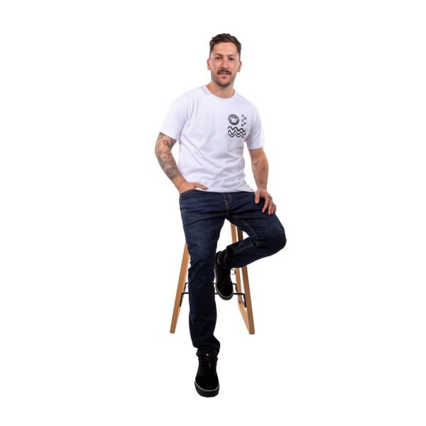 Polera Manga Corta Hombre Elements Blanco Hueso Hang Loose - Imagen 6