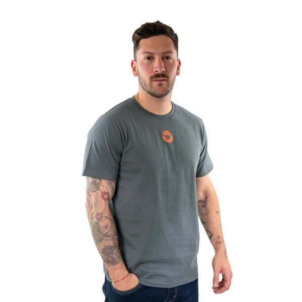 Polera Manga Corta Hombre Mountain Gris Oscuro Hang Loose - Imagen 3
