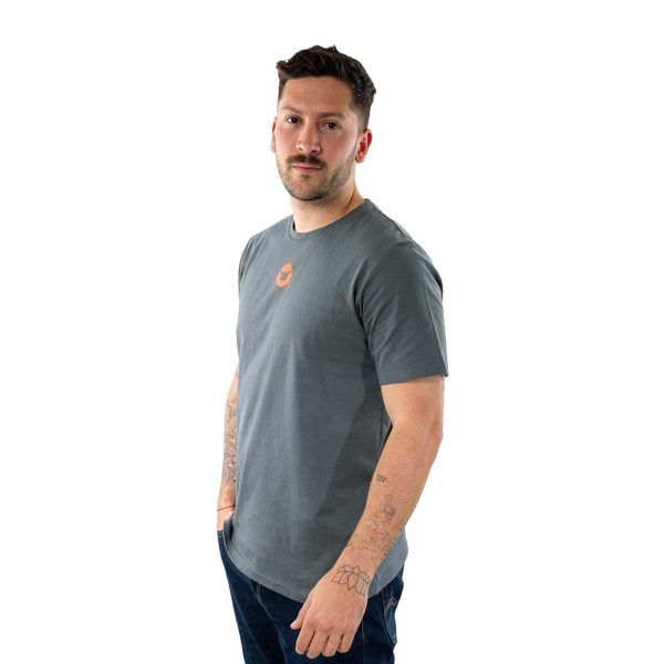 Polera Manga Corta Hombre Mountain Gris Oscuro Hang Loose - Imagen 4