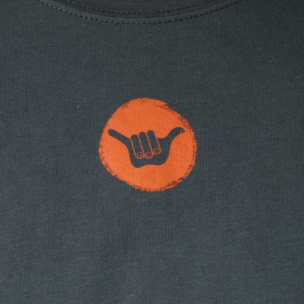Polera Manga Corta Hombre Mountain Gris Oscuro Hang Loose - Imagen 5