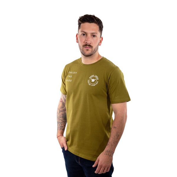 Polera Manga Corta Hombre Dublog Verde Musgo Hang Loose - Imagen 4