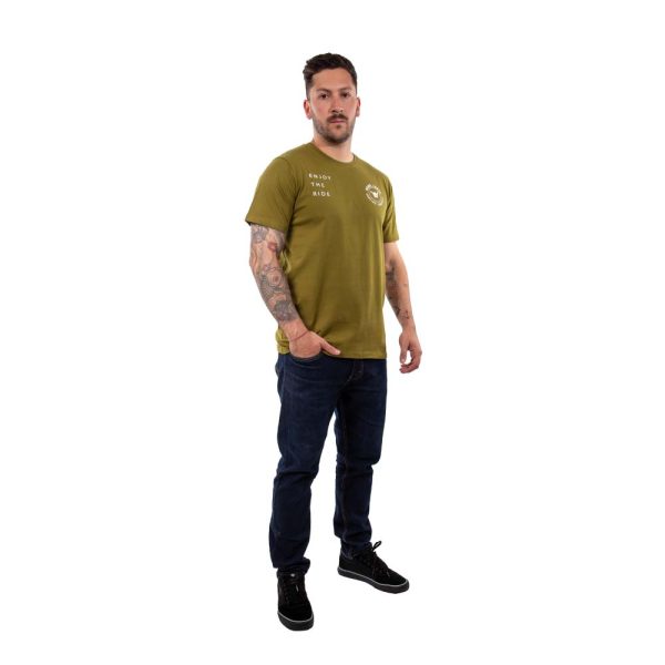 Polera Manga Corta Hombre Dublog Verde Musgo Hang Loose - Imagen 6