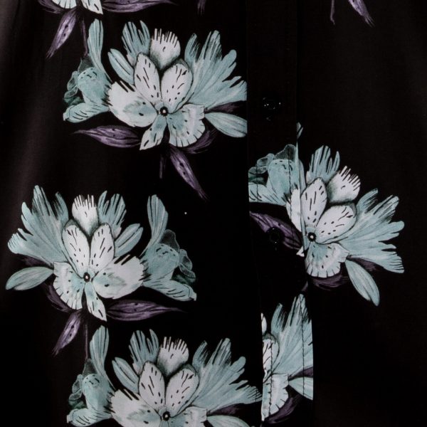 Camisa Guayabera Hombre Florida Negro Hang Loose - Imagen 2
