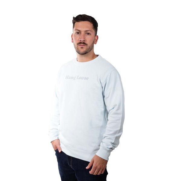 Poleron Hombre Crew Neck Salty Celeste Hang Loose - Imagen 4