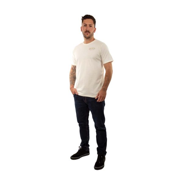 Polera Manga Corta Hombre Cali Blanco Hueso Hang Loose - Imagen 6
