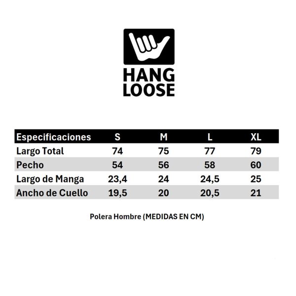 Polera Manga Corta Hombre Cali Blanco Hueso Hang Loose - Imagen 7
