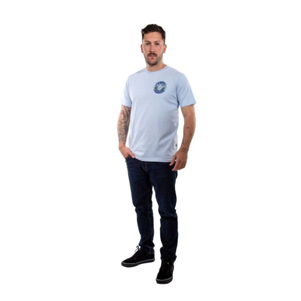 Polera Manga Corta Hombre Wax Celeste Hang Loose - Imagen 6