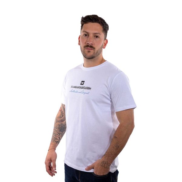 Polera Manga Corta Hombre Fin Blanco Hang Loose - Imagen 3
