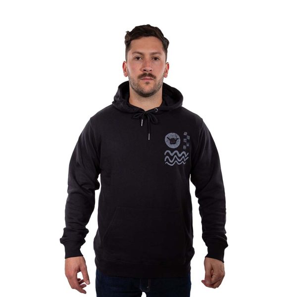 Poleron Hombre Hoodie Elements Negro Hang Loose